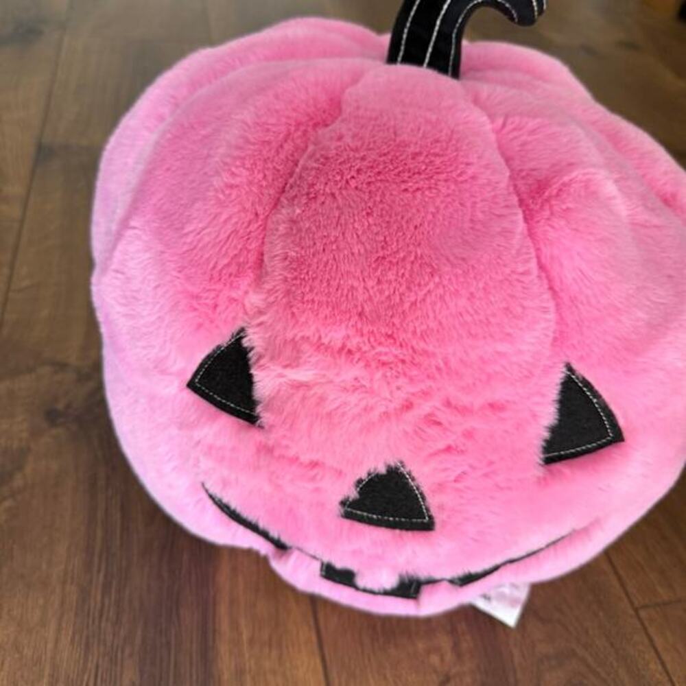 Cupcakes and cashmere large stuffed‎ pink pumpkin Halloween